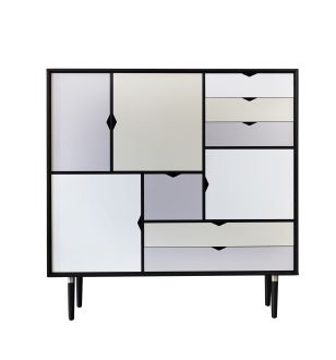 Andersen Furniture S3 Svartlackerad ek / mångfärgad